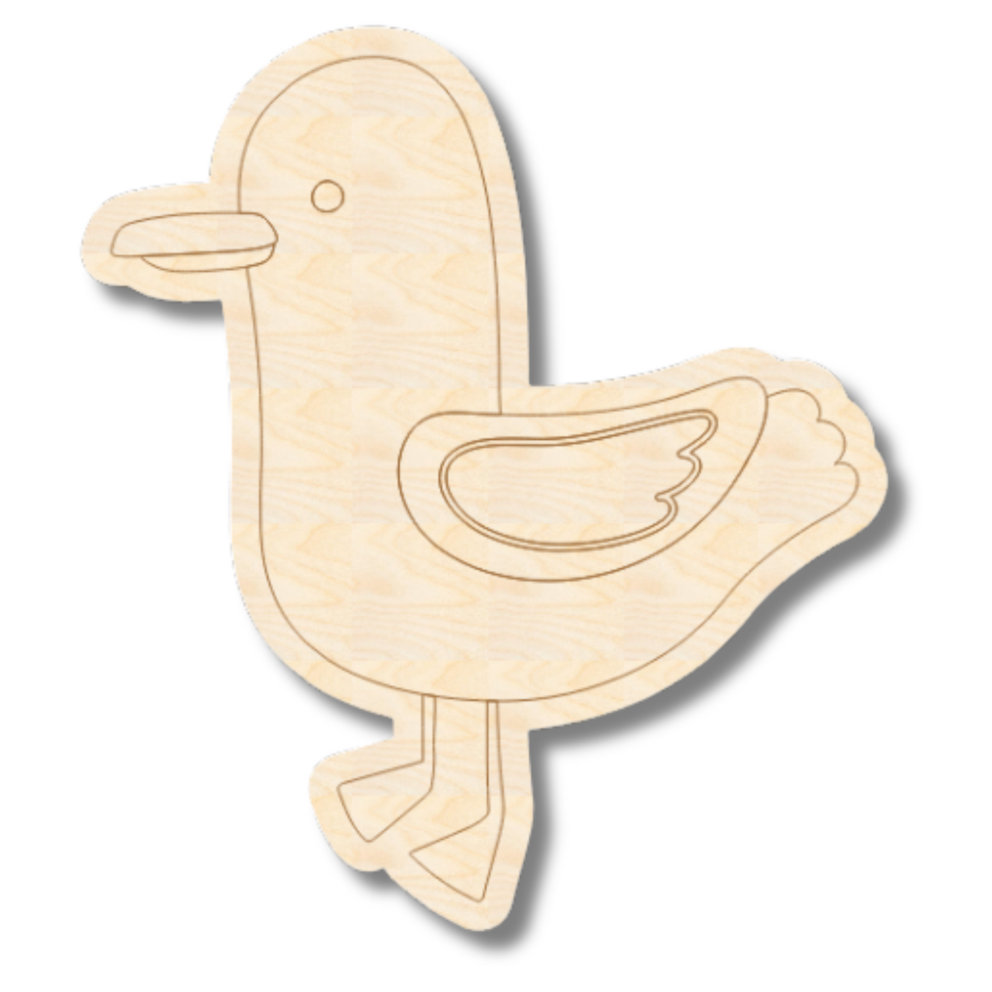 Unfinished Wood Etched Seagull Shape | Paint By Line Crafts | up to 30" DIY