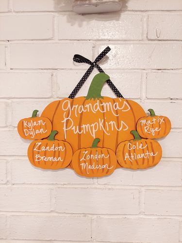 Unfinished Wood Pumpkin Shape - Fall - Halloween - Patch - Craft - up to 46" DIY