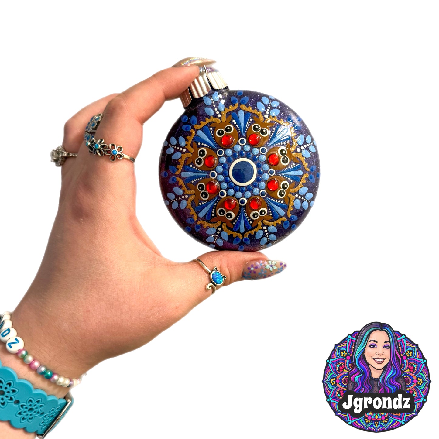 3” Reindeer Mandala Ornament