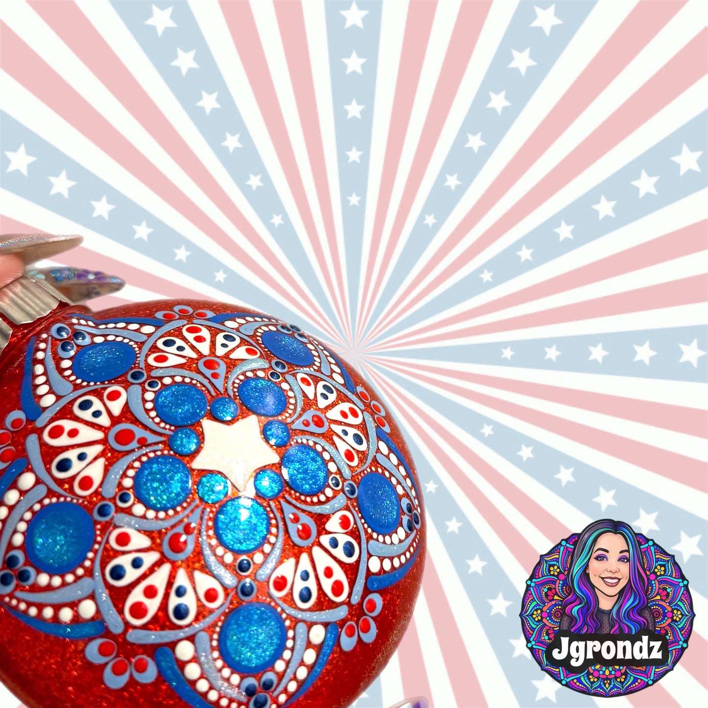 3” 250th Anniversary Mandala Ornament
