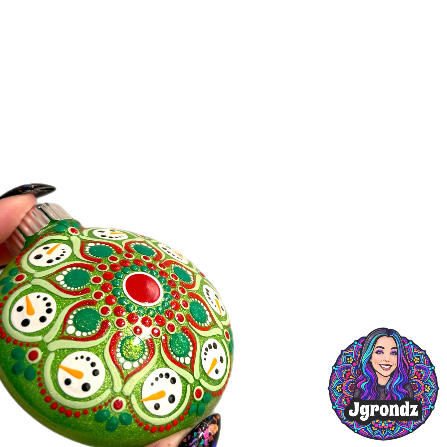3” Snowman Mandala Ornament