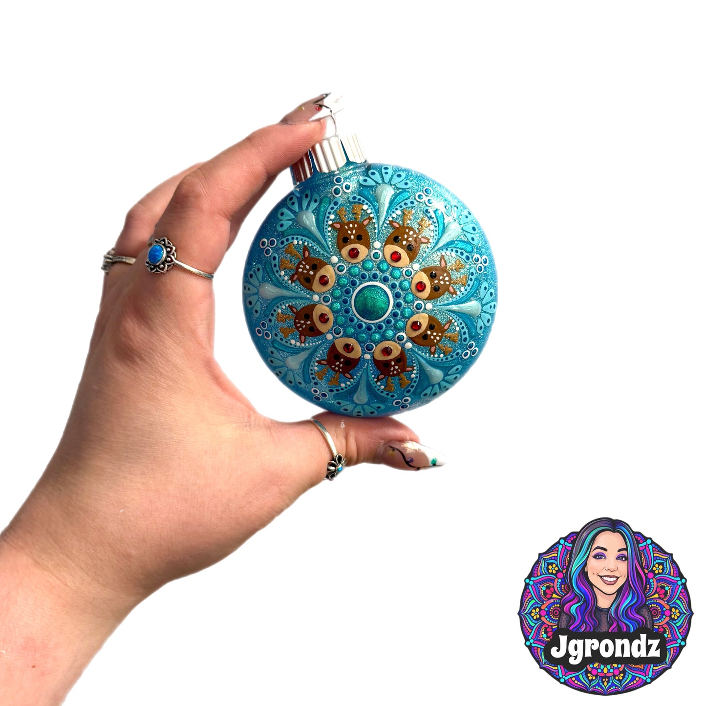 3” Reindeer Mandala Ornament