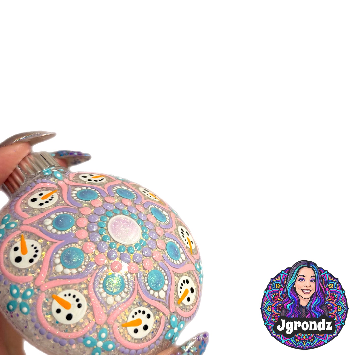 3” Snowman Mandala Ornament