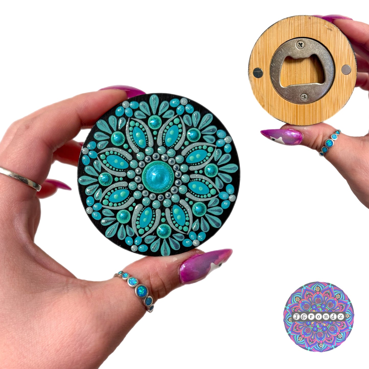 Mandala Magnet Bottle Opener