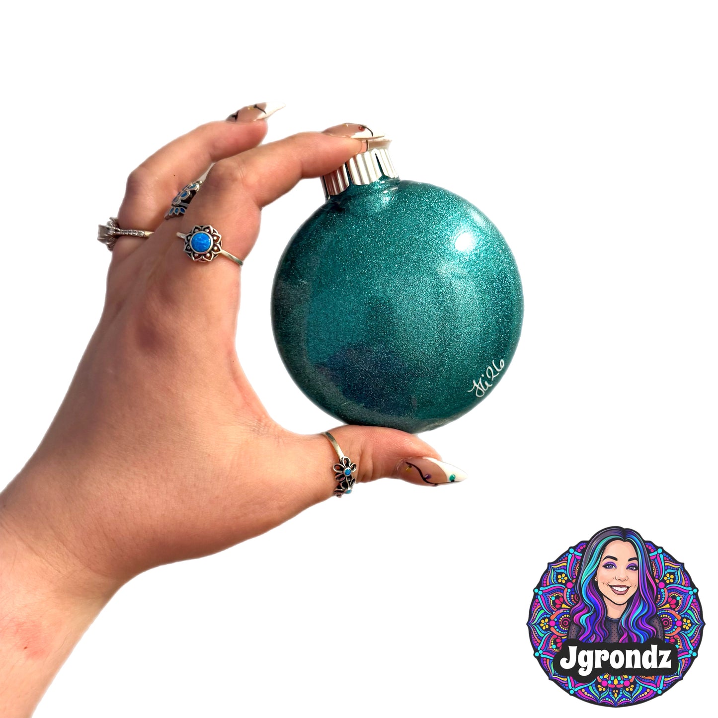 3” Melted Snowman Mandala Ornament