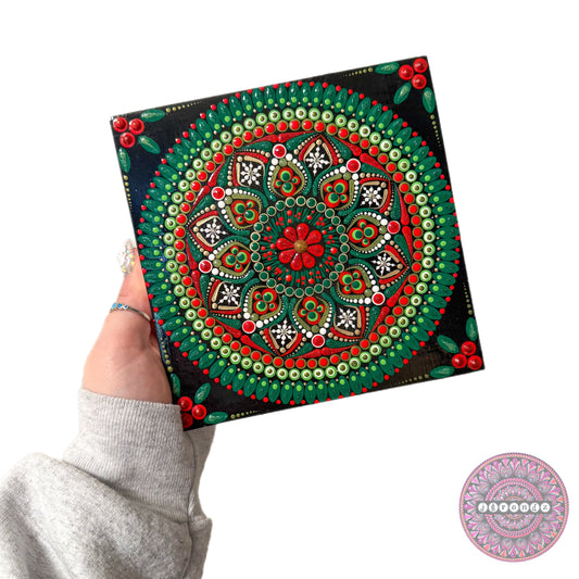 6x6 Hard Canvas Mandala Painting