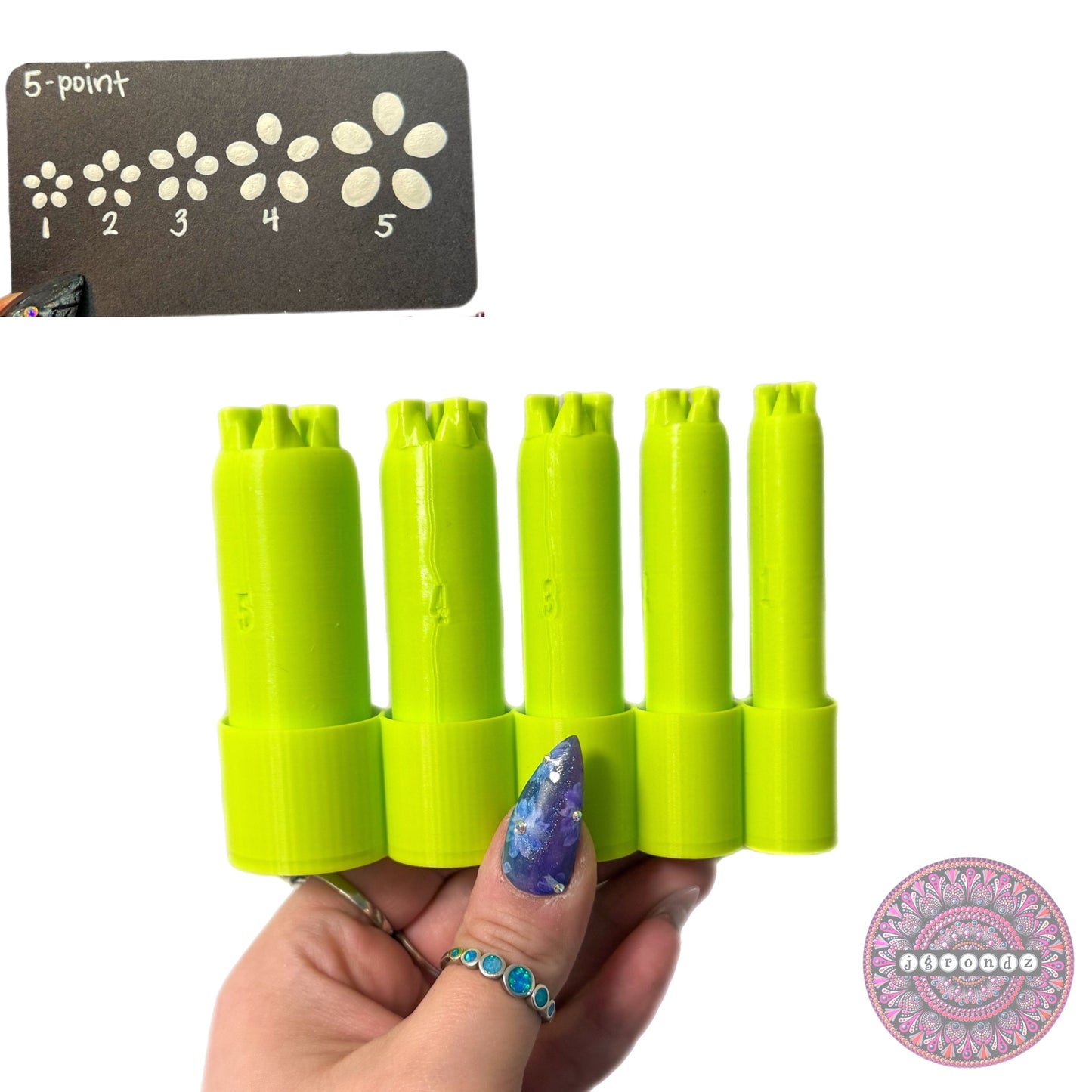 5-Point Flower Dotting Tools