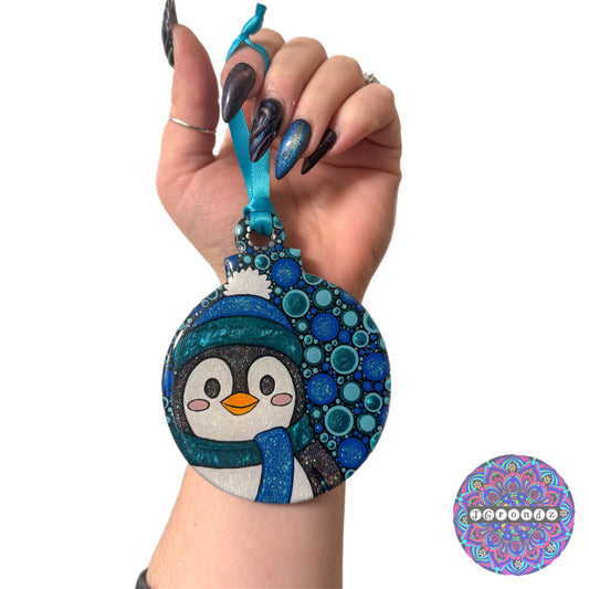 Penguin 4” Wood Ornament