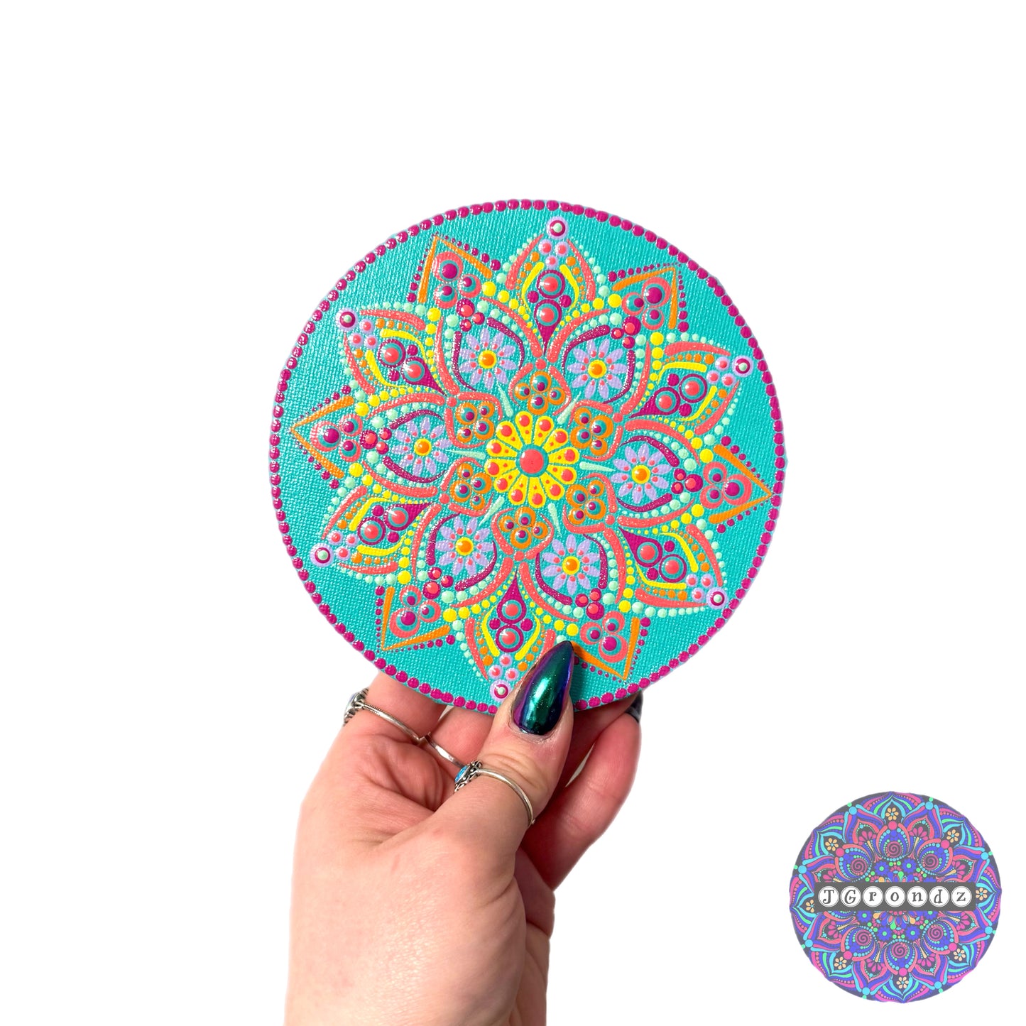 Summer Lovin’ Round Mandala Painting