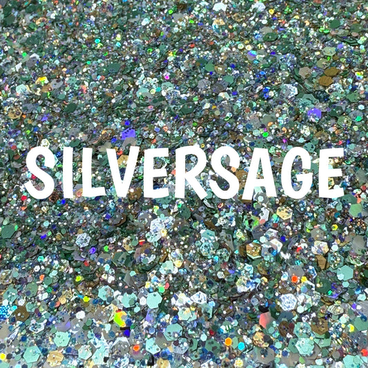 1oz - Custom Silversage Glitter