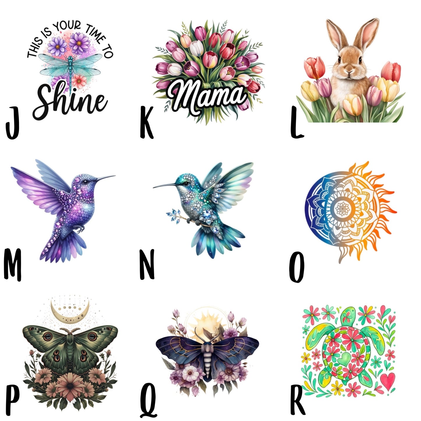 APRIL UVDTF decals