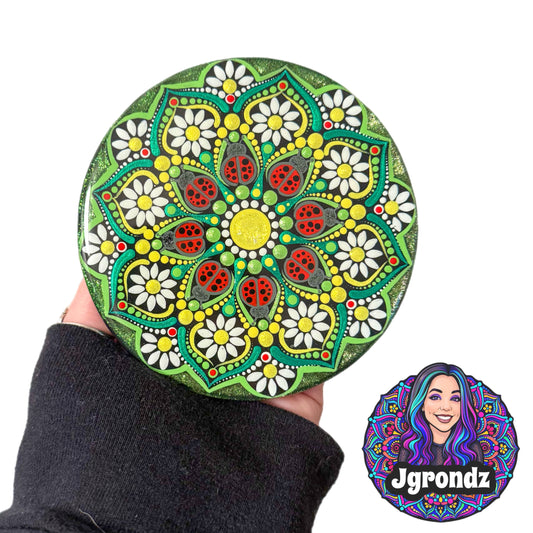 Ladybug Mandala Coaster