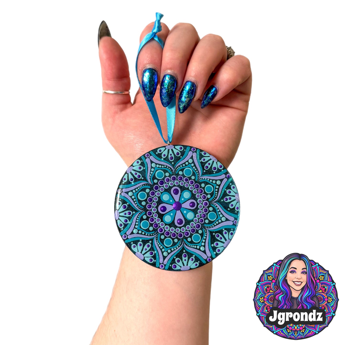 3” Mandala Wood Ornament