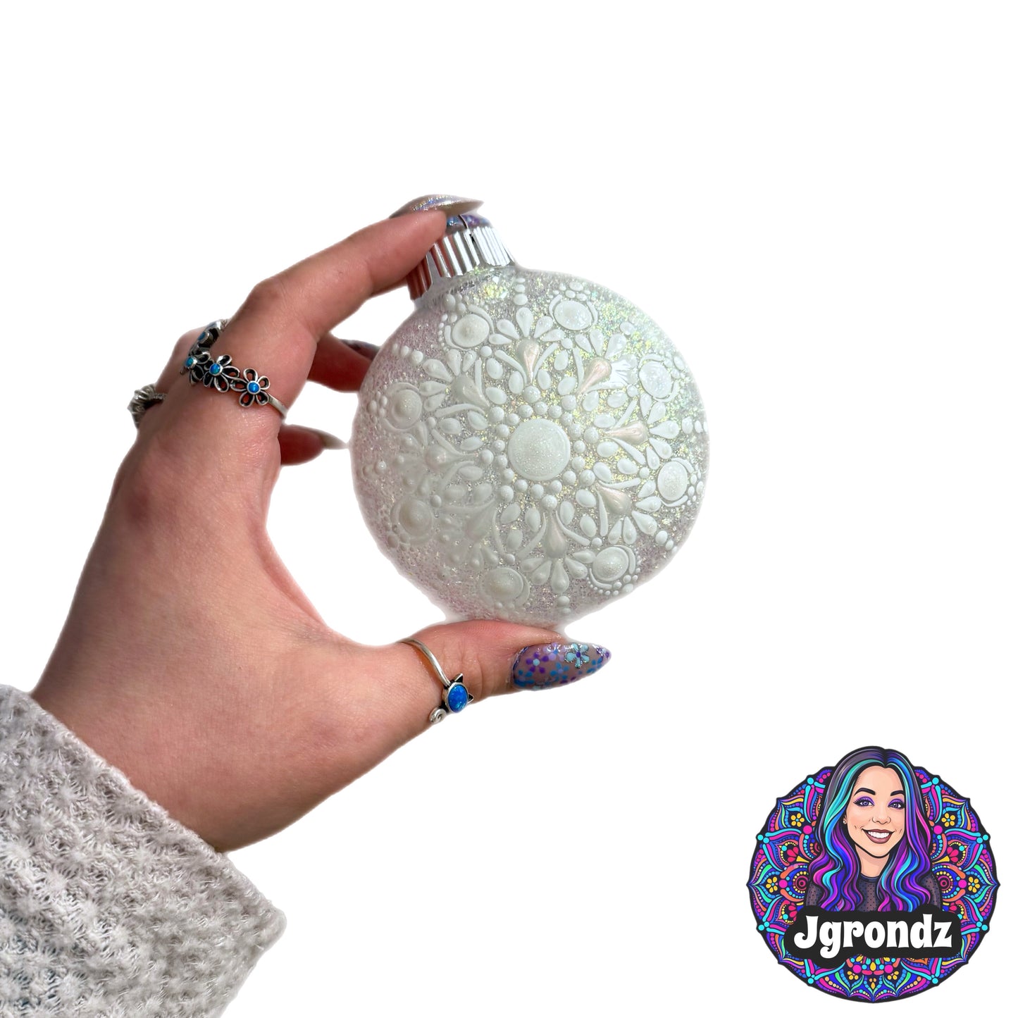 3” Snowflake Mandala Ornament
