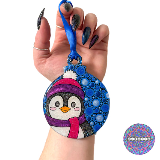 Penguin 4” Wood Ornament