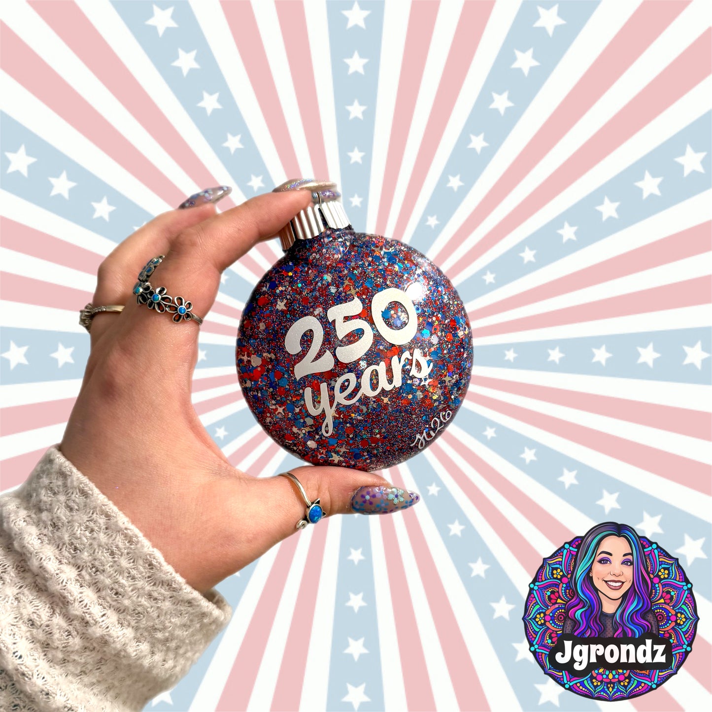 3” 250th Anniversary Mandala Ornament