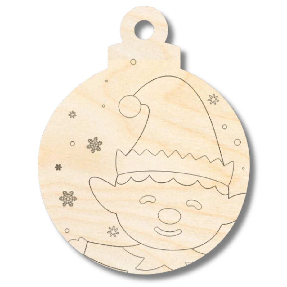 CUSTOM ORDER Character 4” Wood Ornament