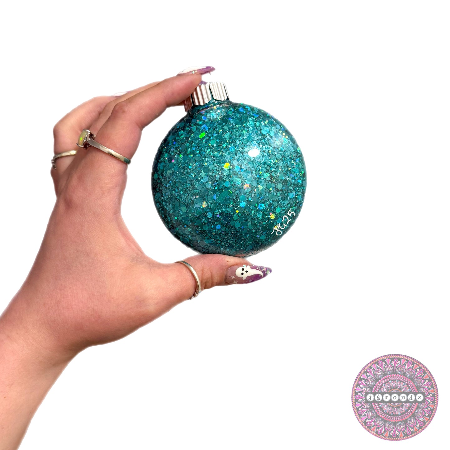3” Mandala Glitter Ornament