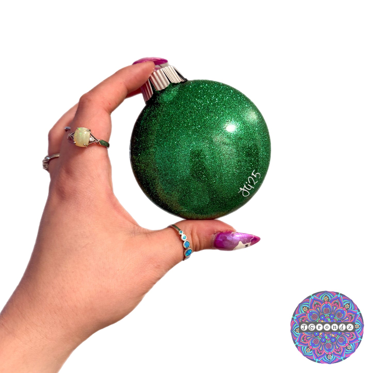 3” Mandala Glitter Ornament