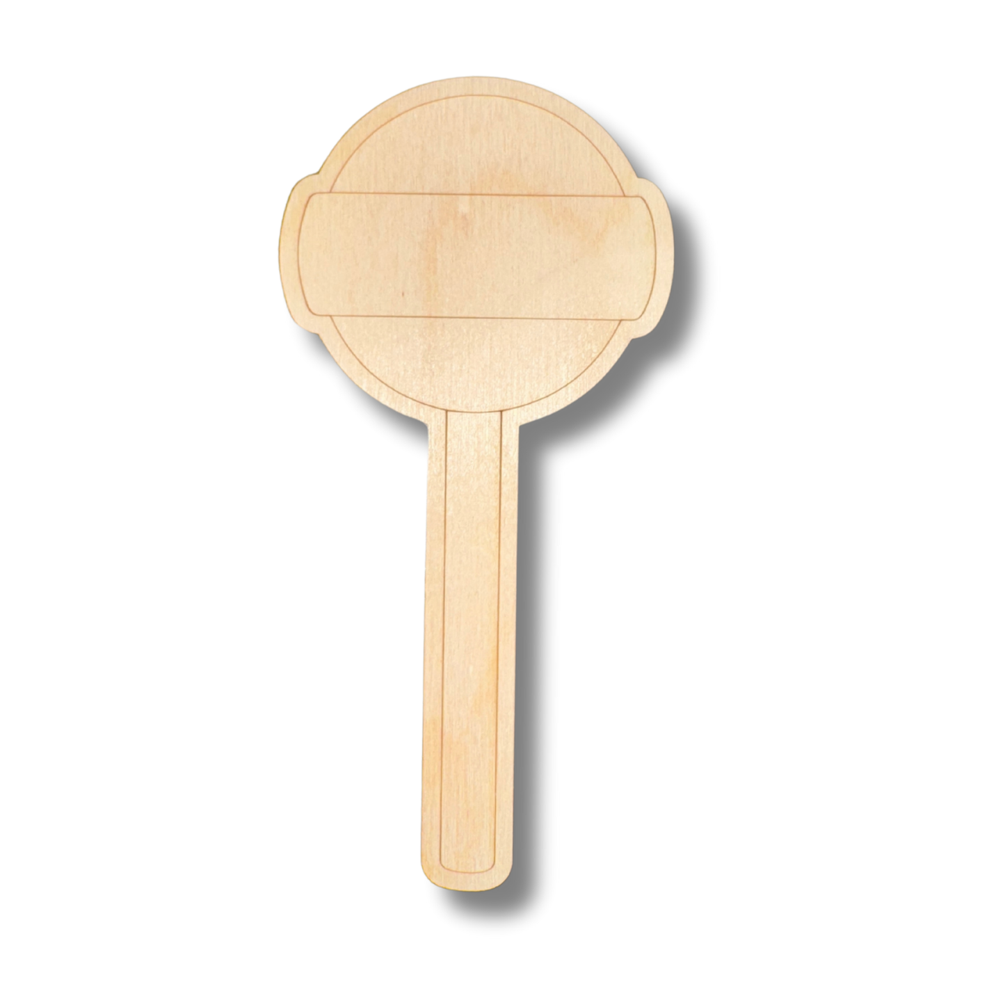 Unfinished Wood Etched Lollipop Shape | Paint By Line Crafts | up to 30" DIY