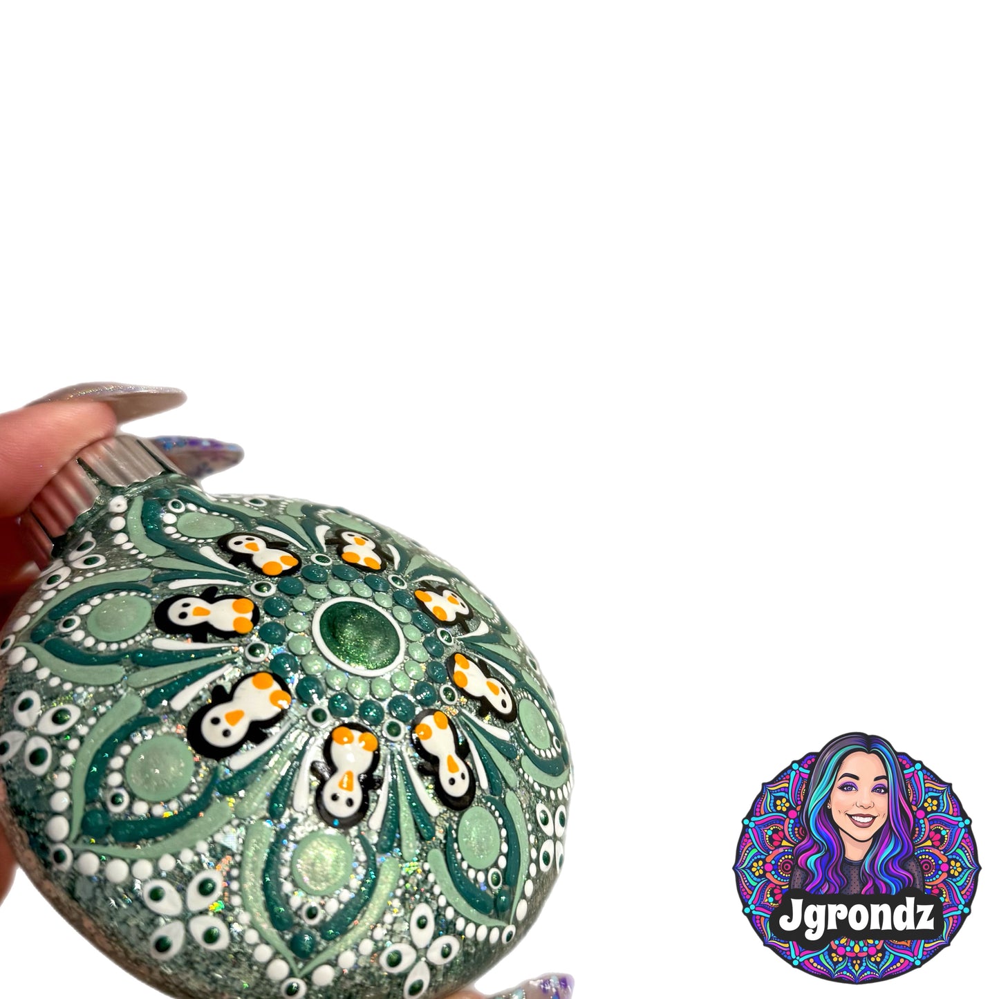 3” Penguin Mandala Ornament