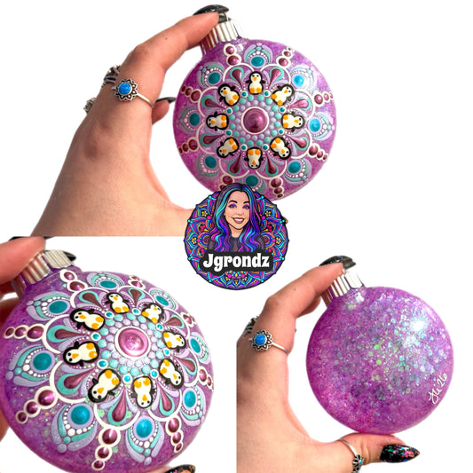 3” Penguin Mandala Ornament
