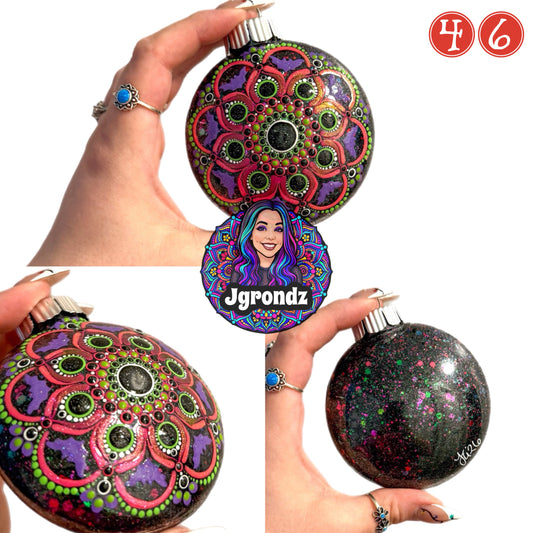 3” Halloween Mandala Ornament
