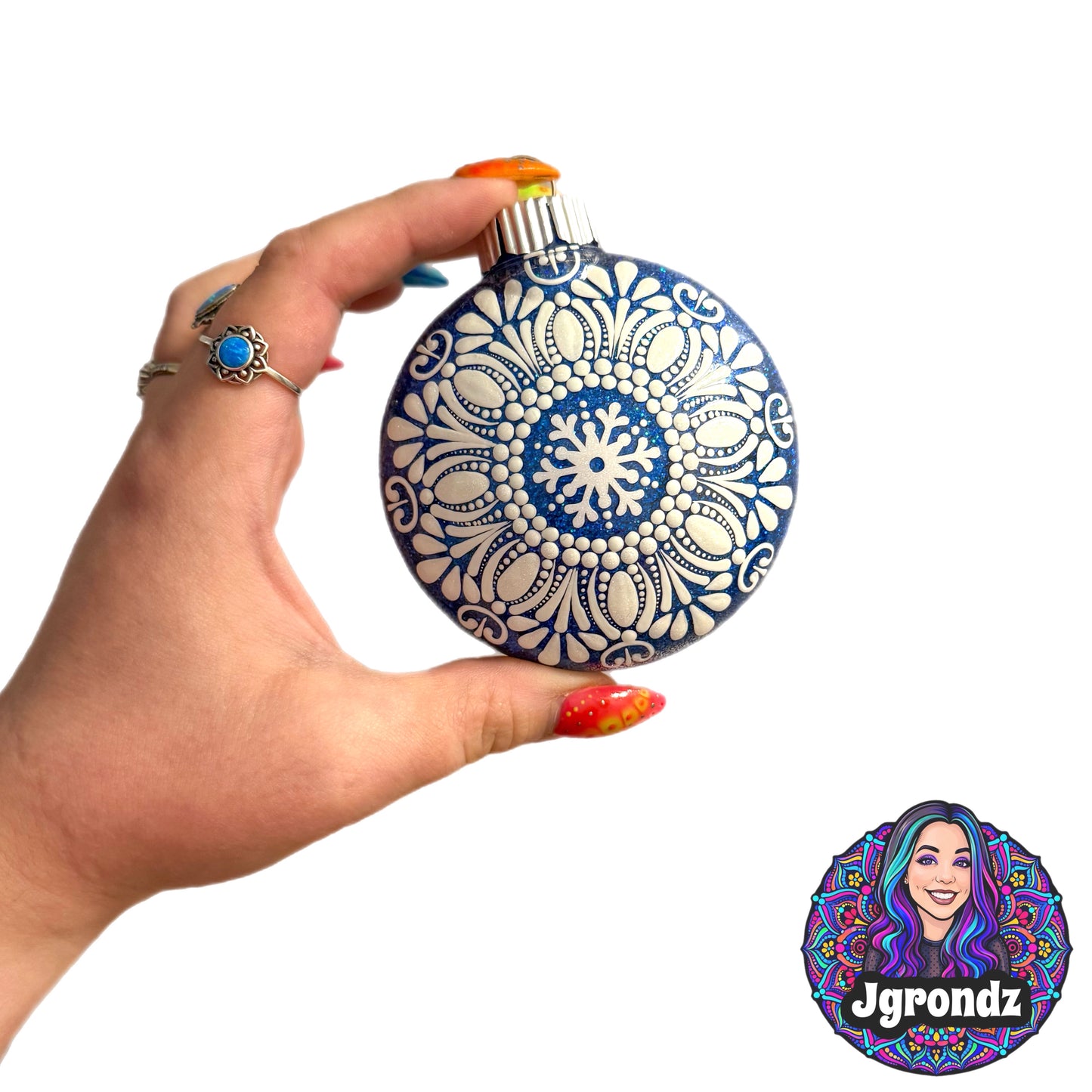 3” Snowflake Mandala Ornament