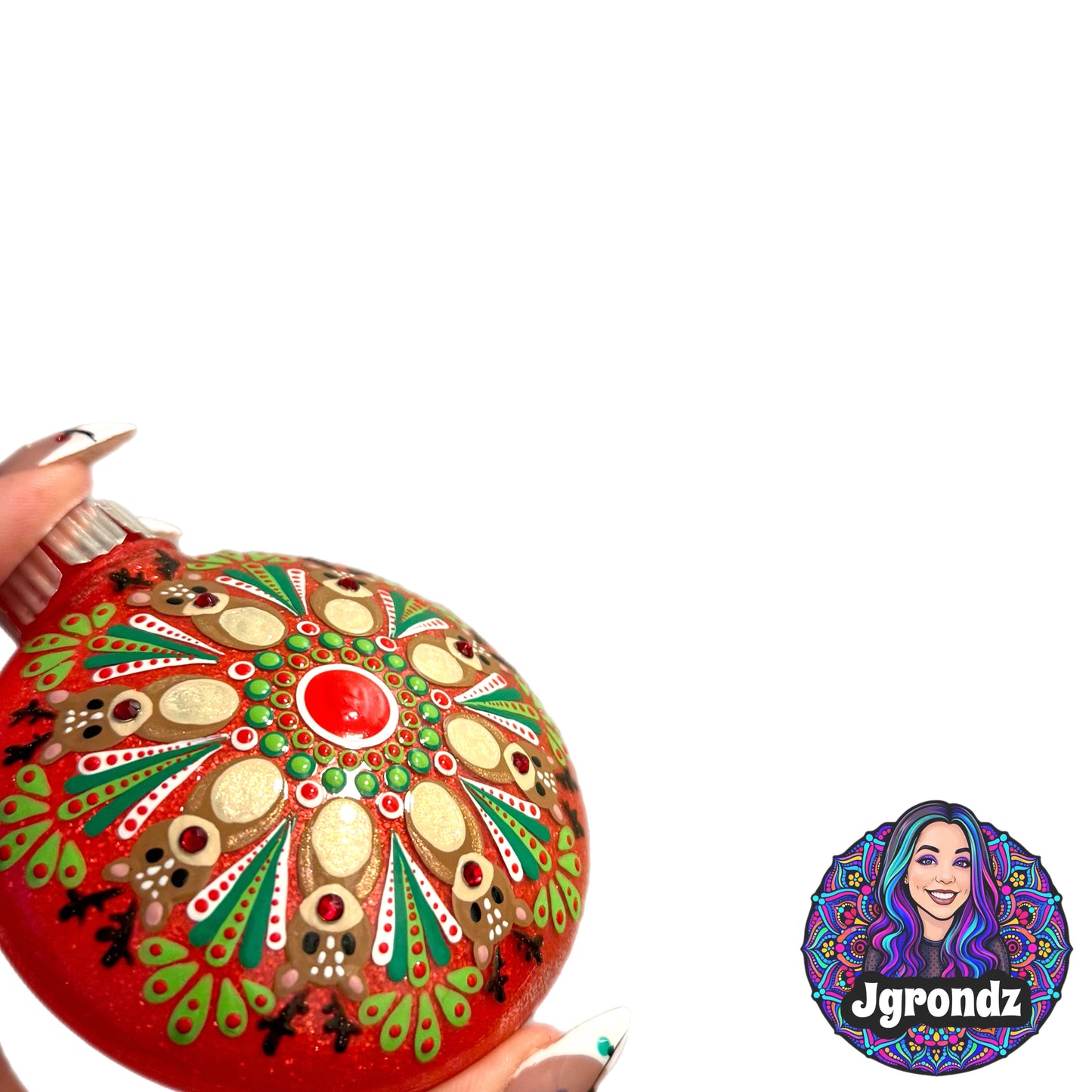 3” Deer Mandala Ornament
