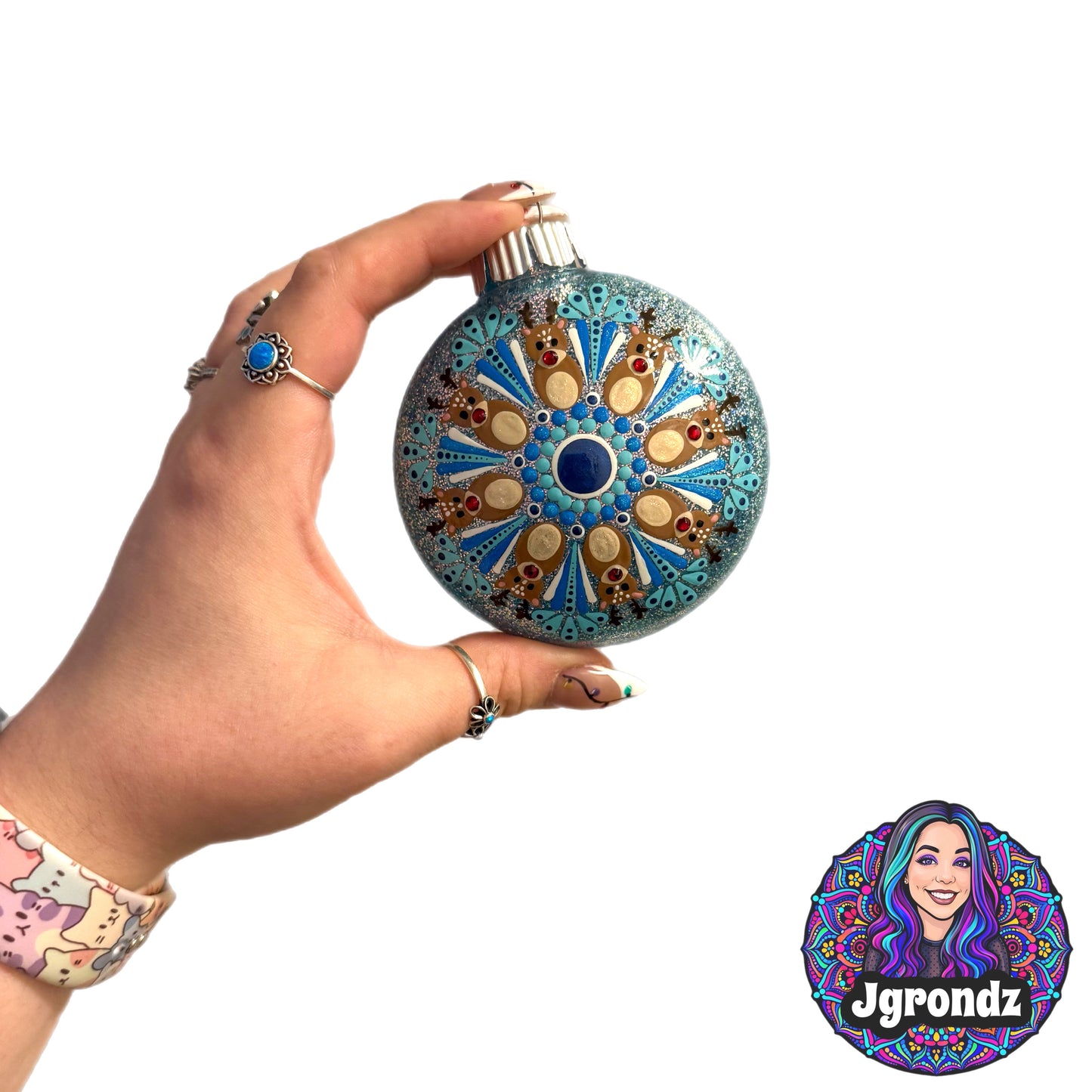 3” Deer Mandala Ornament