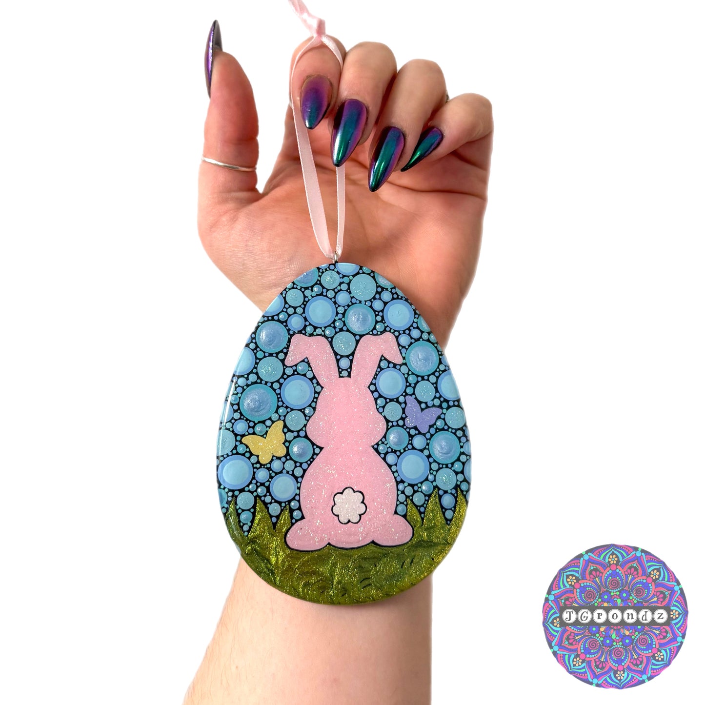 Bunny 4” Wood Ornament