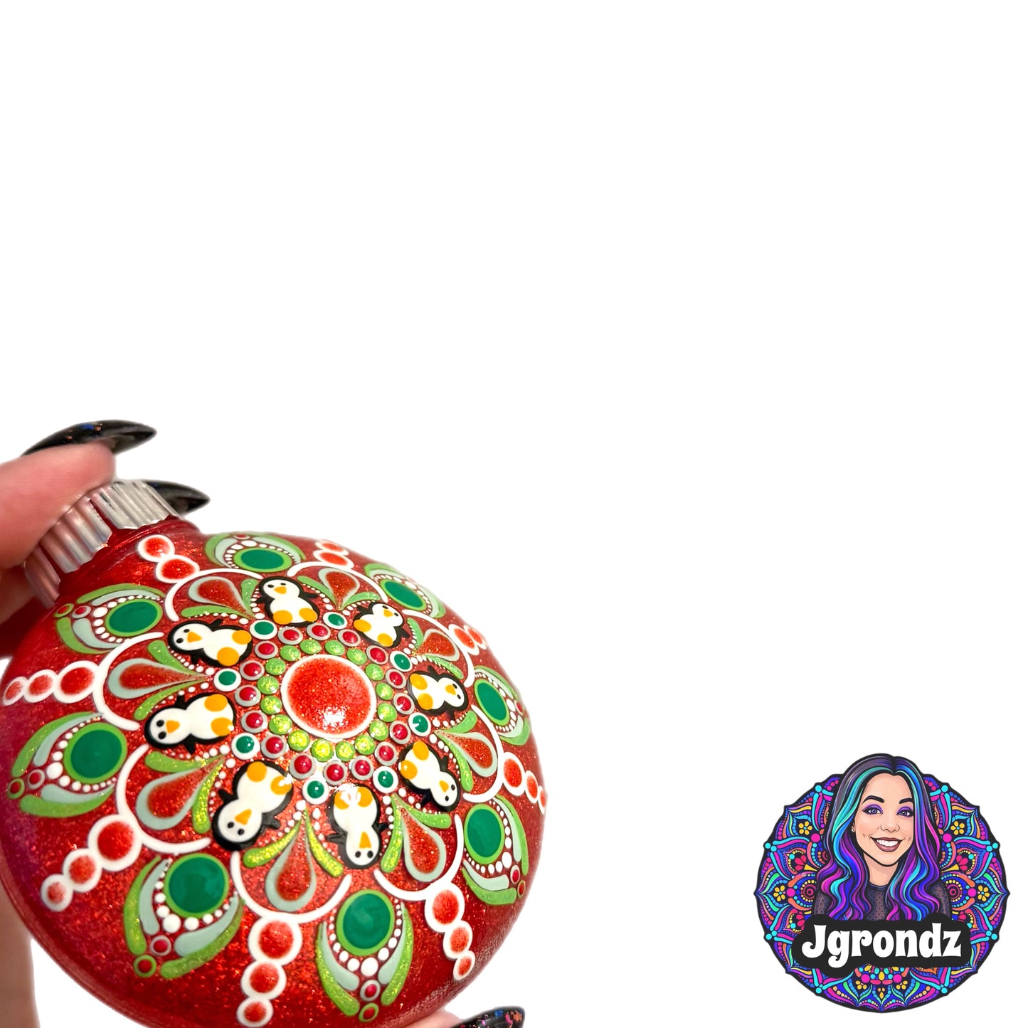 3” Penguin Mandala Ornament