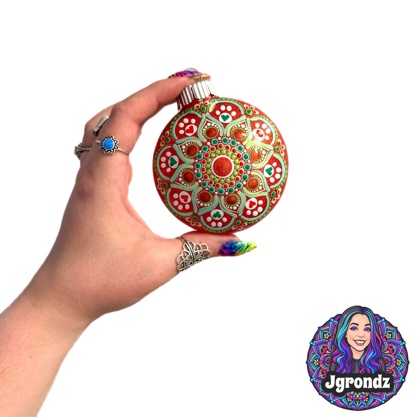 3” Paw Mandala Ornament