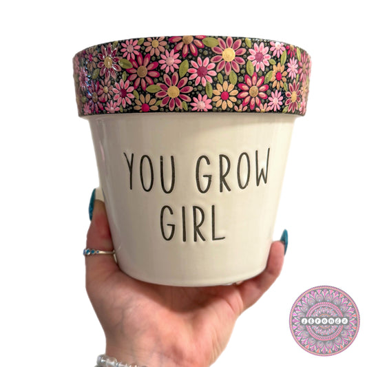 6” You Grow Girl Border Pot
