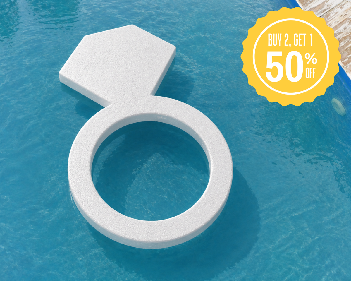 Foam Wedding Symbols | Large Foam Cutouts |  2" Thick | up to 46"