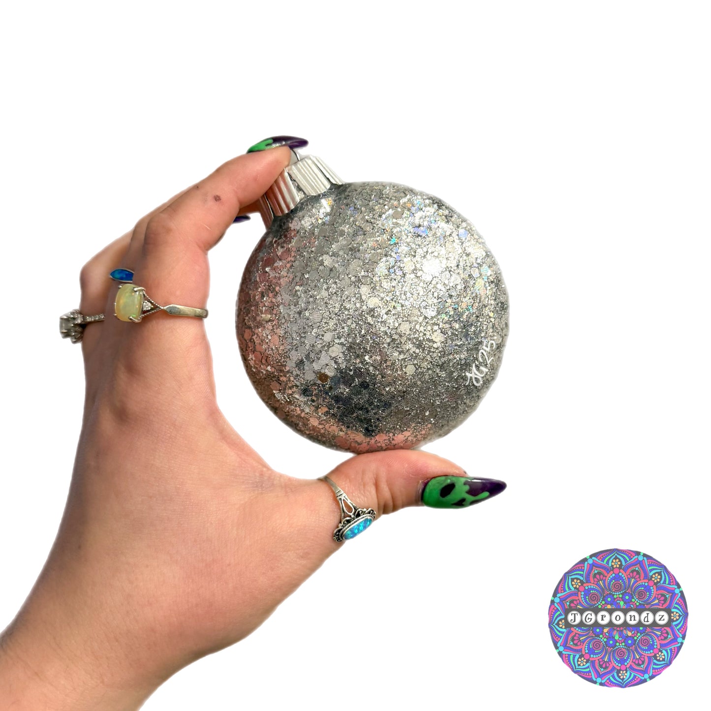 3” Wreath Mandala Glitter Ornament