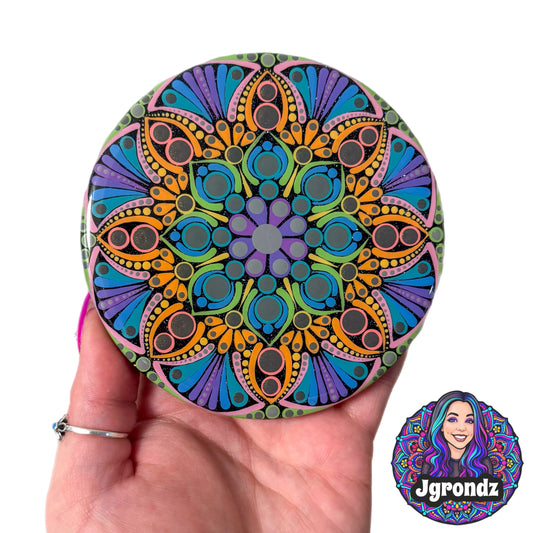 Rainbow Mandala Coaster