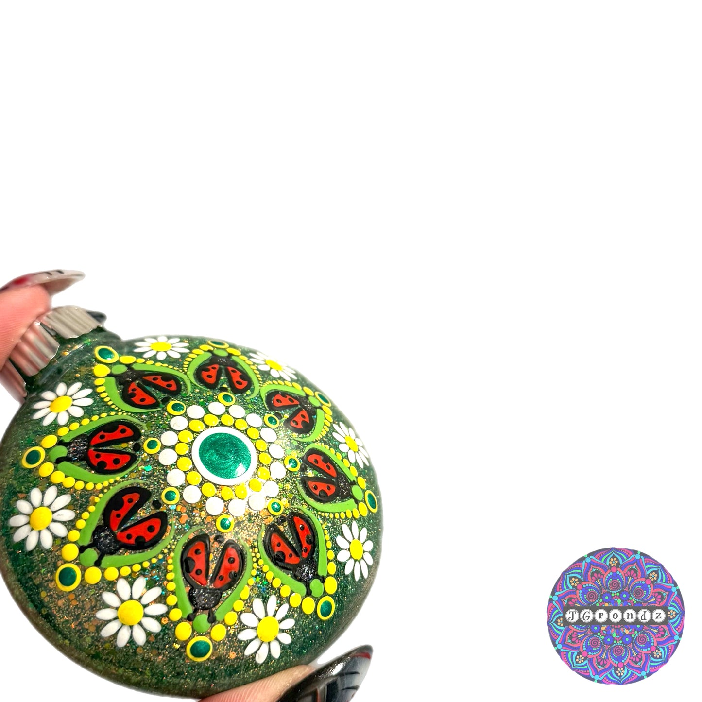 3” Ladybug Mandala Ornament