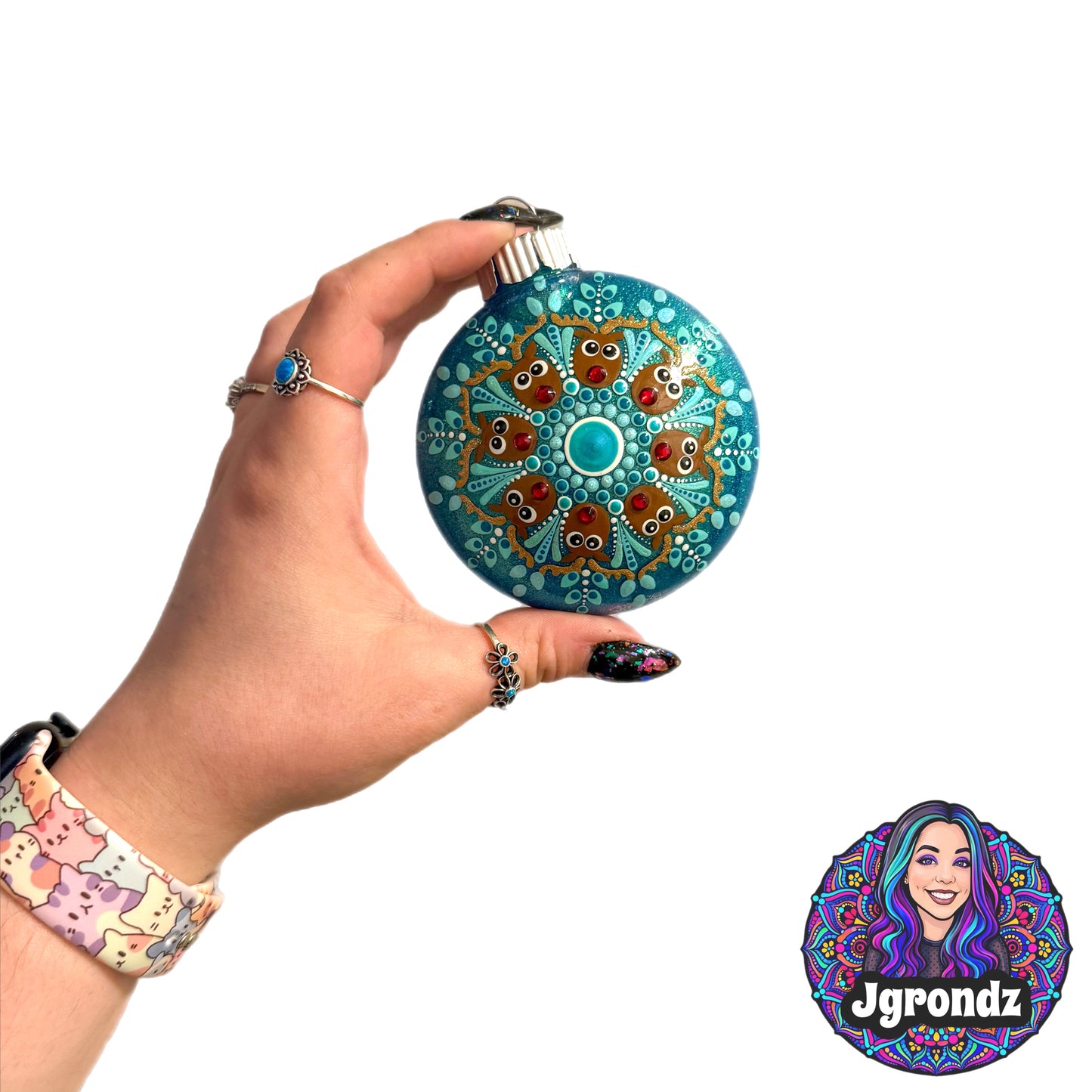 3” Reindeer Mandala Ornament