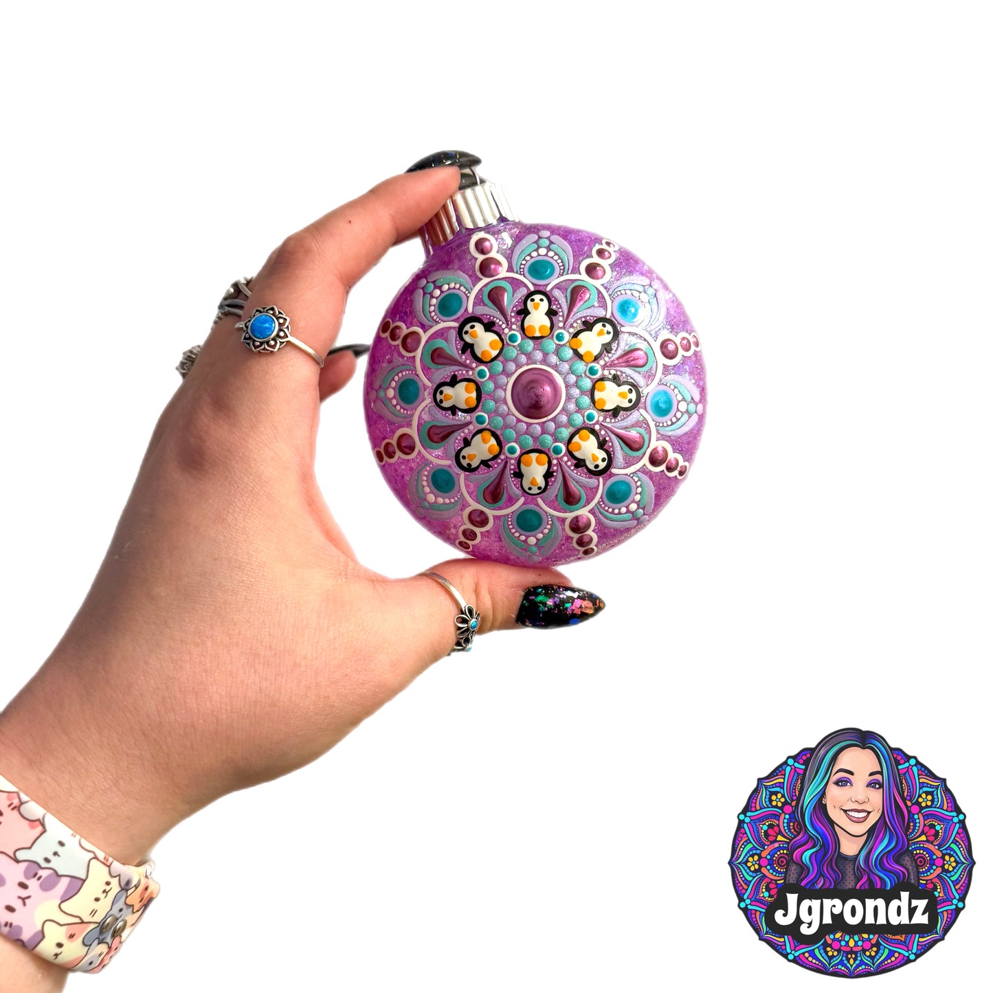 3” Penguin Mandala Ornament