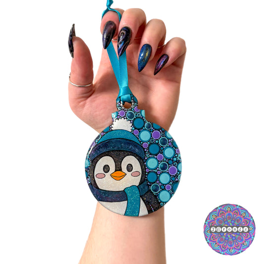 Penguin 4” Wood Ornament