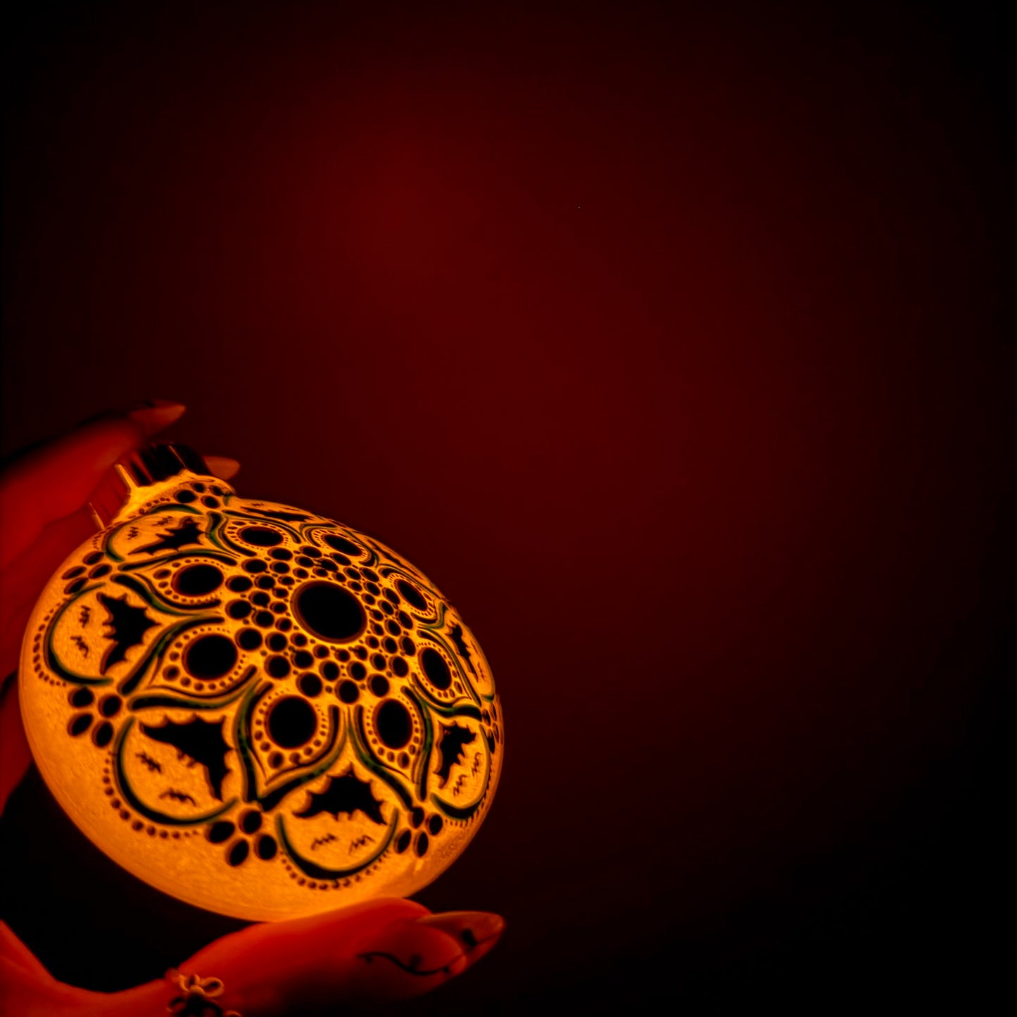 3”  Halloween Mandala Ornament
