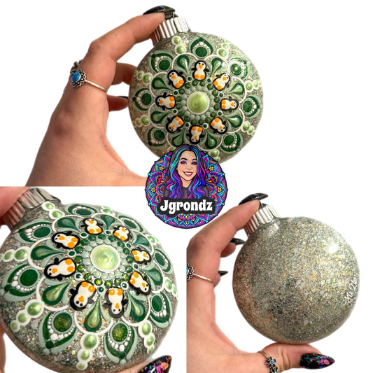 3” Penguin Mandala Ornament