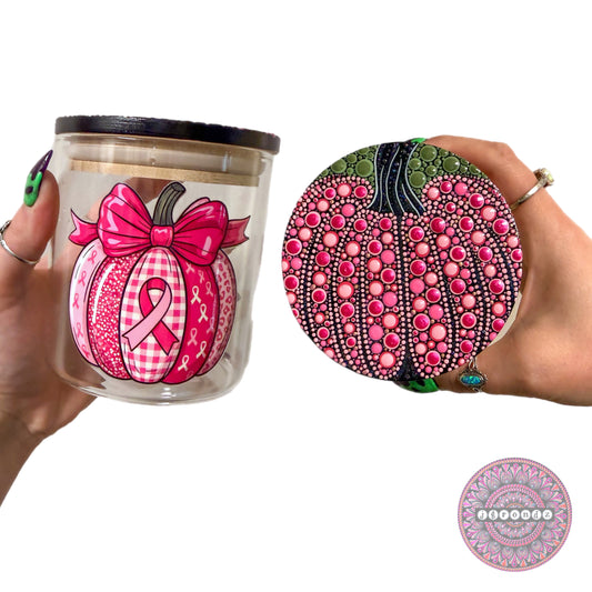 Pink Pumpkin Stash Jar