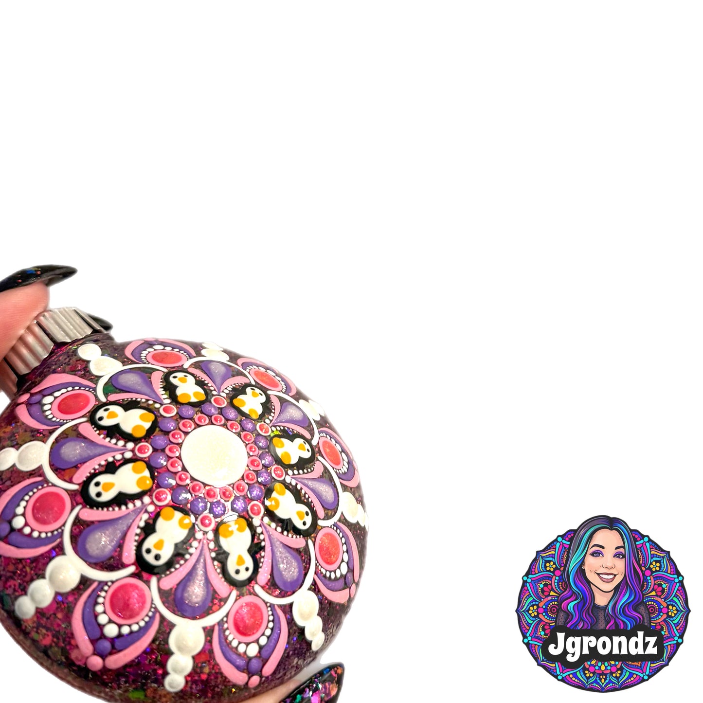 3” Penguin Mandala Ornament