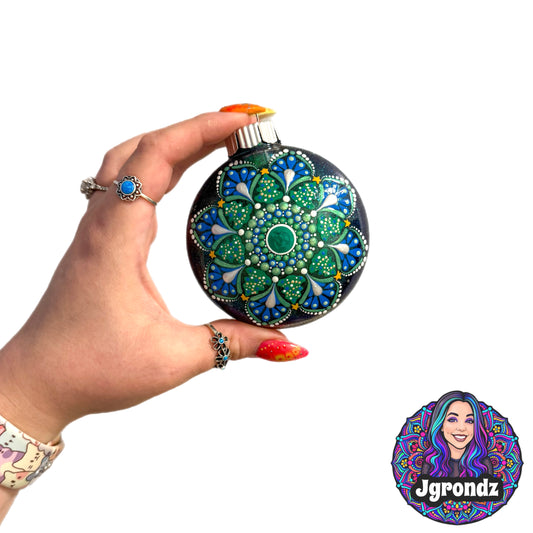 3” Christmas Tree Mandala Ornament