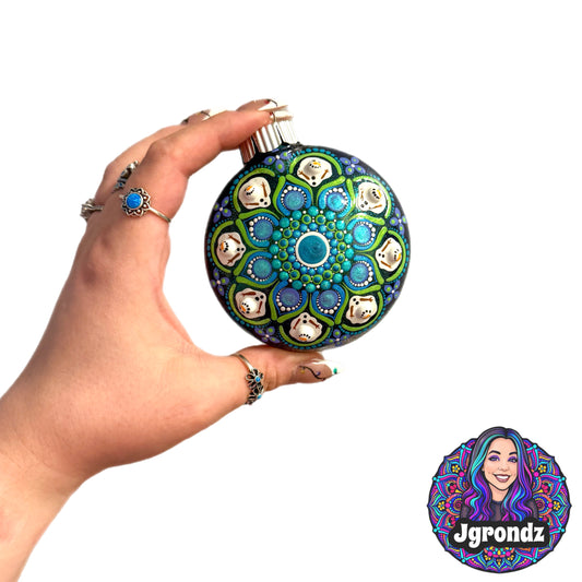 3” Melting Snowman Mandala Ornament