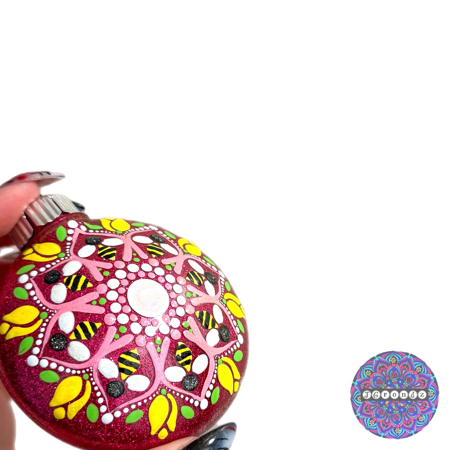 3” Bee Mandala Ornament