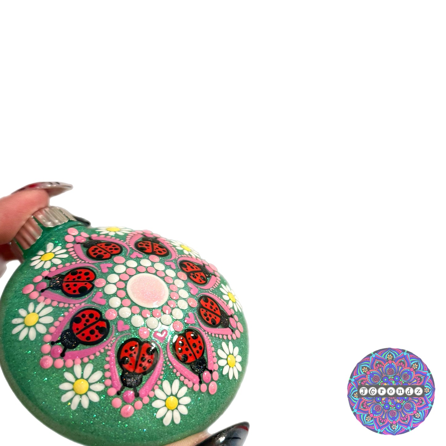 3” Ladybug Mandala Ornament