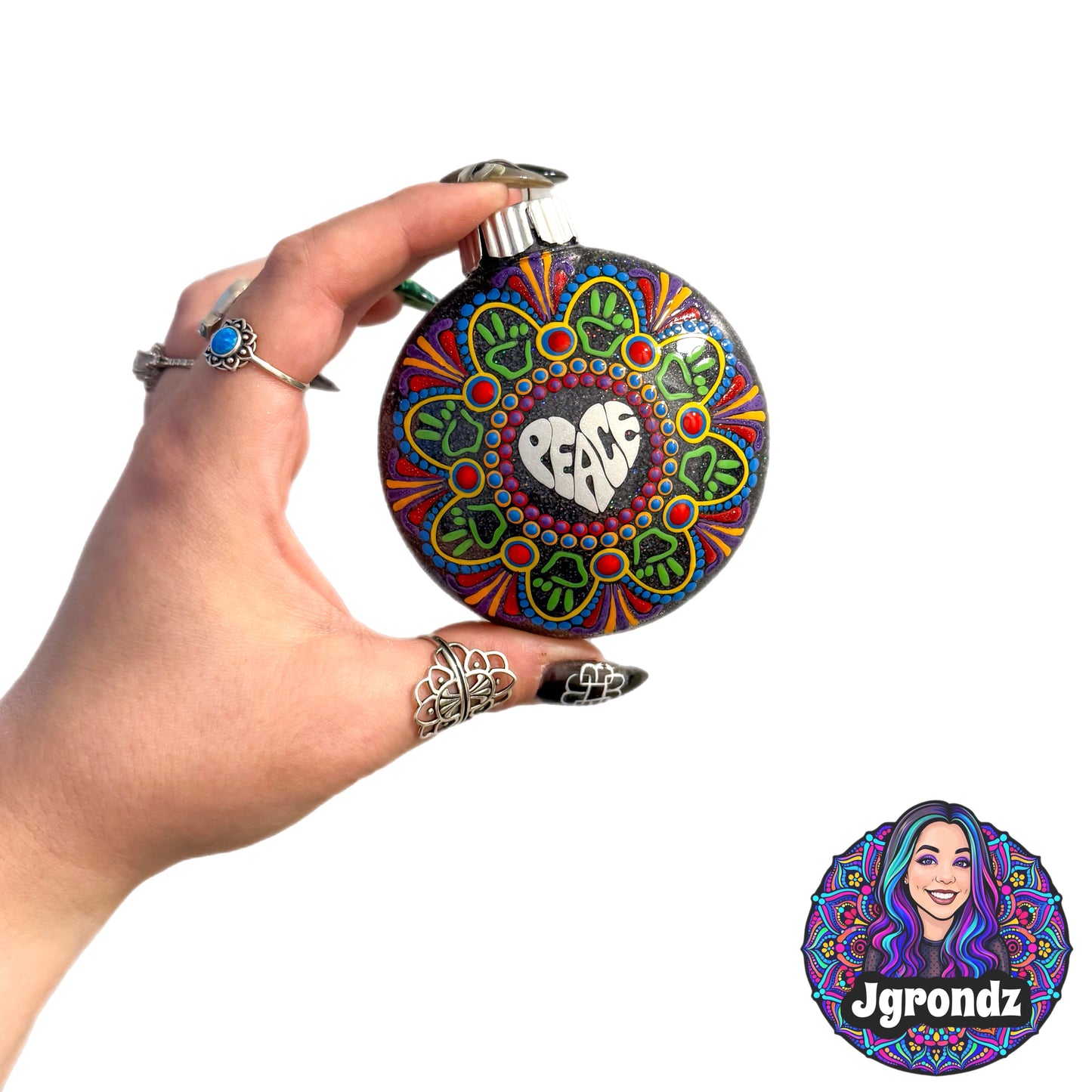 3” Groovy Mandala Ornament